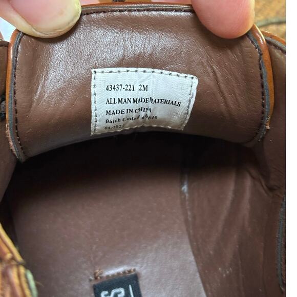 Kids Stacey Adams Brown Maxwell Plain‎ Toe Chukka Boot Dress Shoe Size 2 - Picture 7 of 10